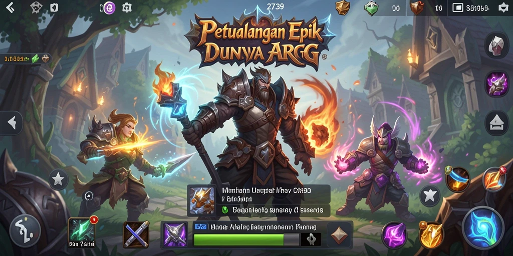 Gameplay ARPG yang seru dalam 2739 dengan aksi intens.