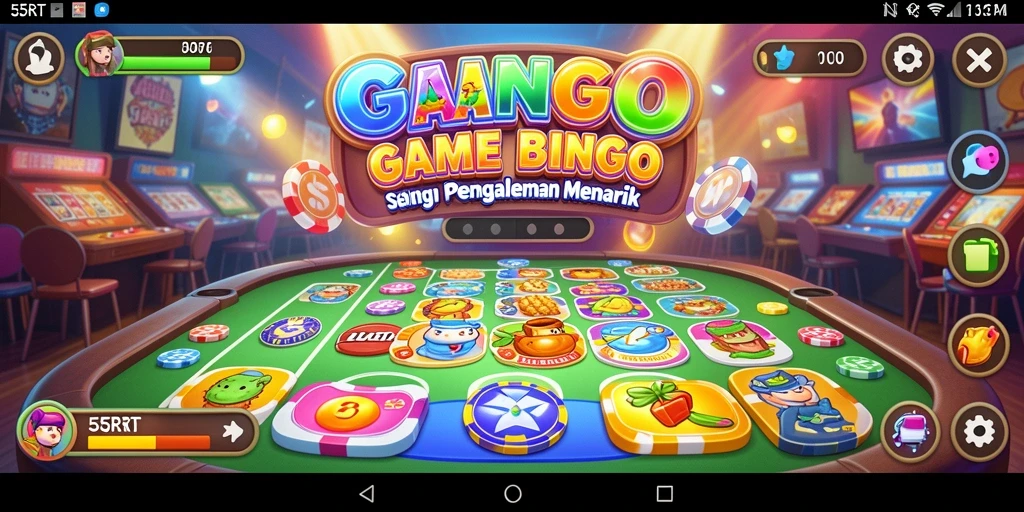 Tampilan screenshot utama 55RT yang menampilkan gameplay Bingo yang seru.