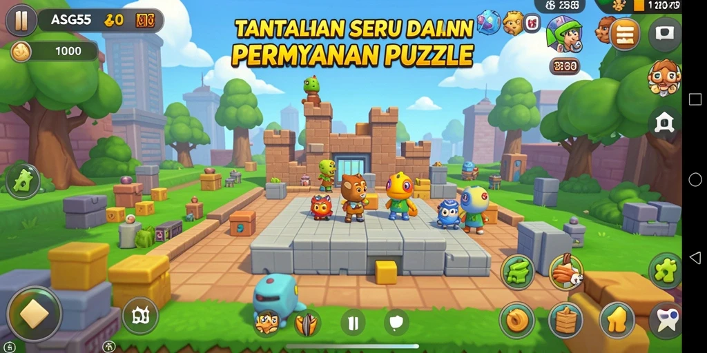 Screenshot gameplay ASG55 yang menampilkan teka-teki seru.
