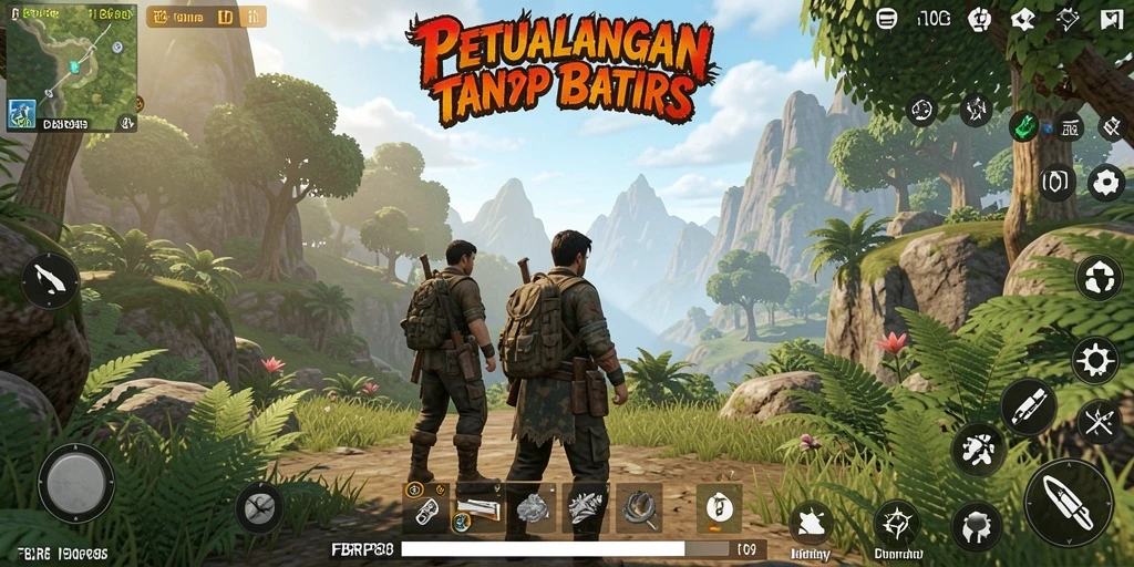Tampilan gameplay FBRP88 di dunia terbuka yang luas dan interaktif.