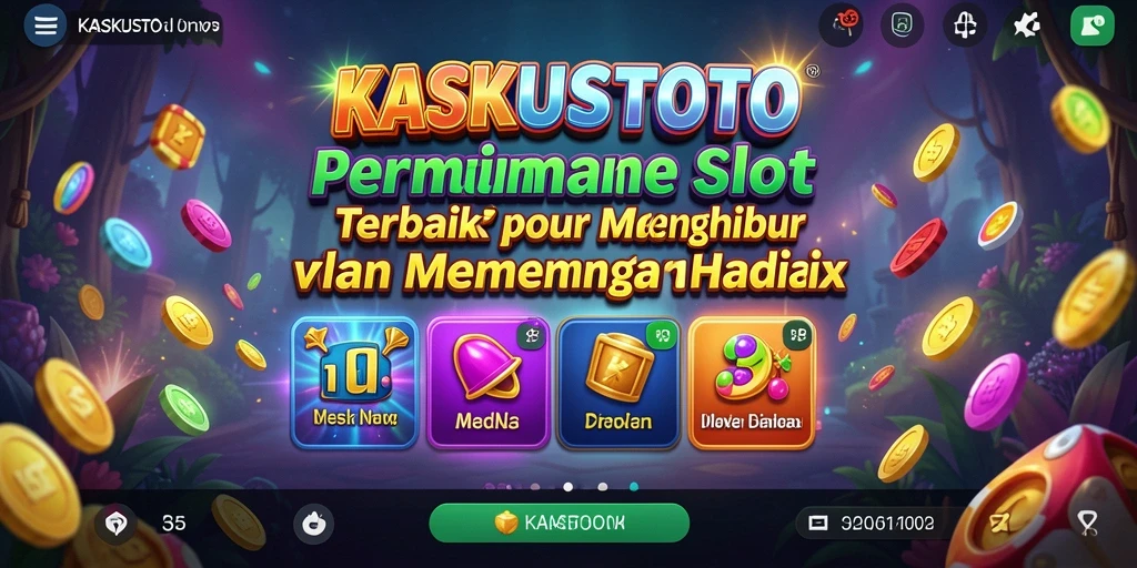 Tampilan visual yang menarik dari permainan Slot KASKUSTOTO.