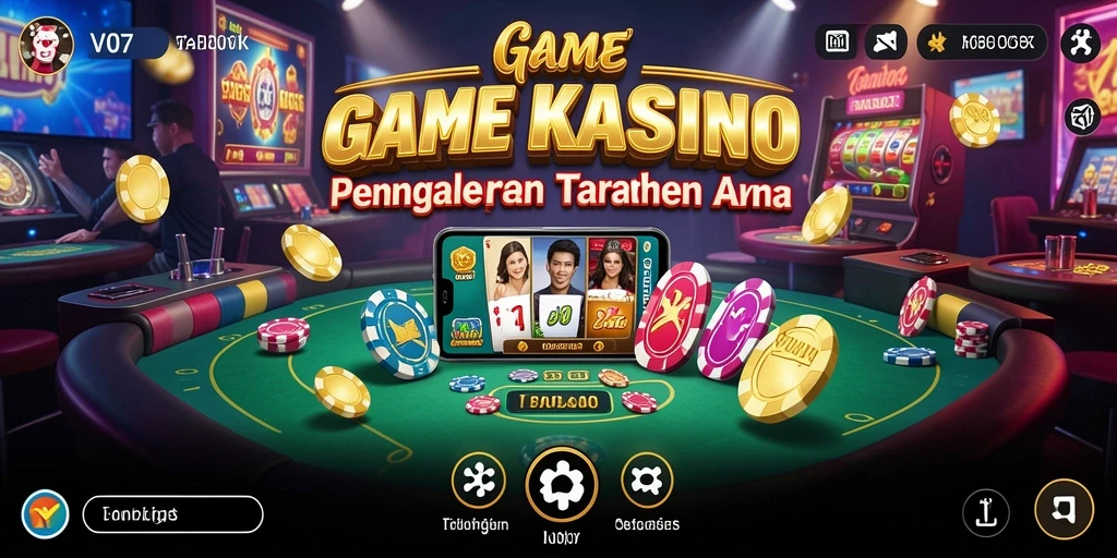 Screenshot utama V07 menunjukkan gameplay Kasino yang menarik dan seru.