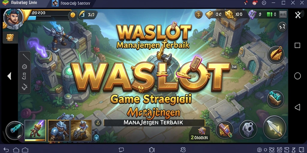 Tampilkan tampilan gameplay menarik WASLOT dengan suasana strategi.
